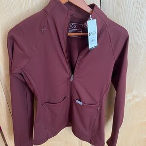 Figs Women's Walnut On-shift Contour Knit Jacket